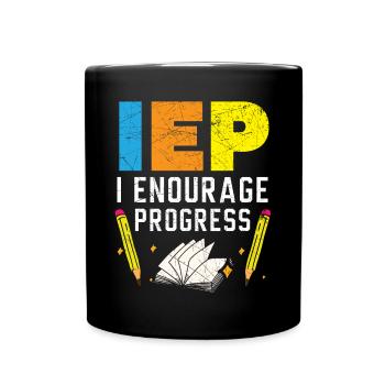 IEP I Encourage Progess SPED Enseignant Autisme - Mug uni - noir - Devant