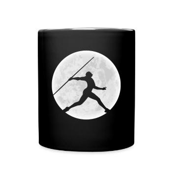 Moon Javelin Thrower Shirt Gift - Full Colour Mug - black - Front