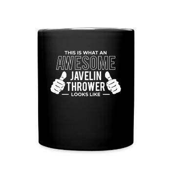 Javelin Throw Shirt Saying Gift - Full Colour Mug - black - Front