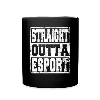 Esport dit drôle - Mug uni - noir - Devant