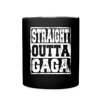 Gaga Ball saying funny - Full Colour Mug - black - Front