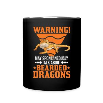 Dragon barbu Cadeau Dragon barbu - Mug uni - noir - Devant