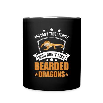 Dragon barbu Cadeau Dragon barbu - Mug uni - noir - Devant