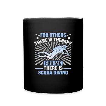 Instructeur de conception de plongée sous-marine Snorkeling - Mug uni - noir - Devant