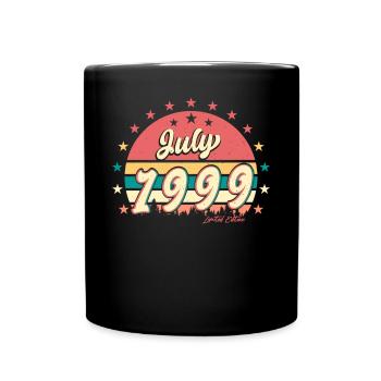Bestes Lebensjahr Juli 1999 - Tasse einfarbig - Schwarz - Vorne