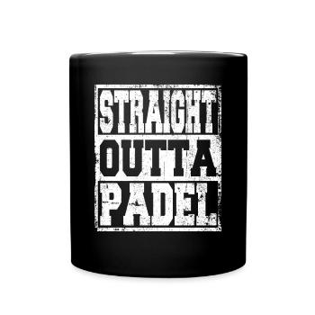 Padel Tennis Tennis Dicton Drôle - Mug uni - noir - Devant