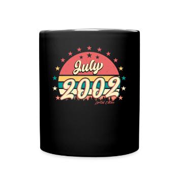 In July 2002 20 years young - Full Colour Mug - black - Front