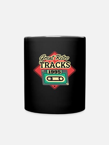 Grands titres rétro 1995 Cassette Vintage - Mug uni - noir