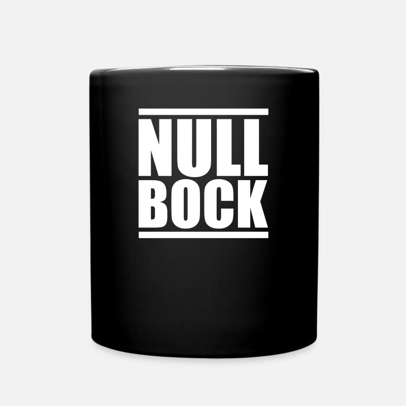 Null Bock Keine Lust Ohne Motivation Müde Faultier - Tasse einfarbig - Schwarz