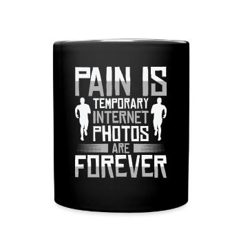 Jogger Runner Marathon Jogging Ski de fond - Mug uni - noir - Devant