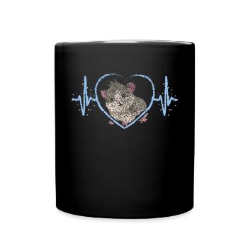 Guinea Pig Heartbeat Guinea Pig - Full Colour Mug - black - Front