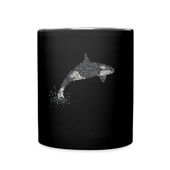 Orca Orca Killer Whale Killer Whales - Full Colour Mug - black - Front