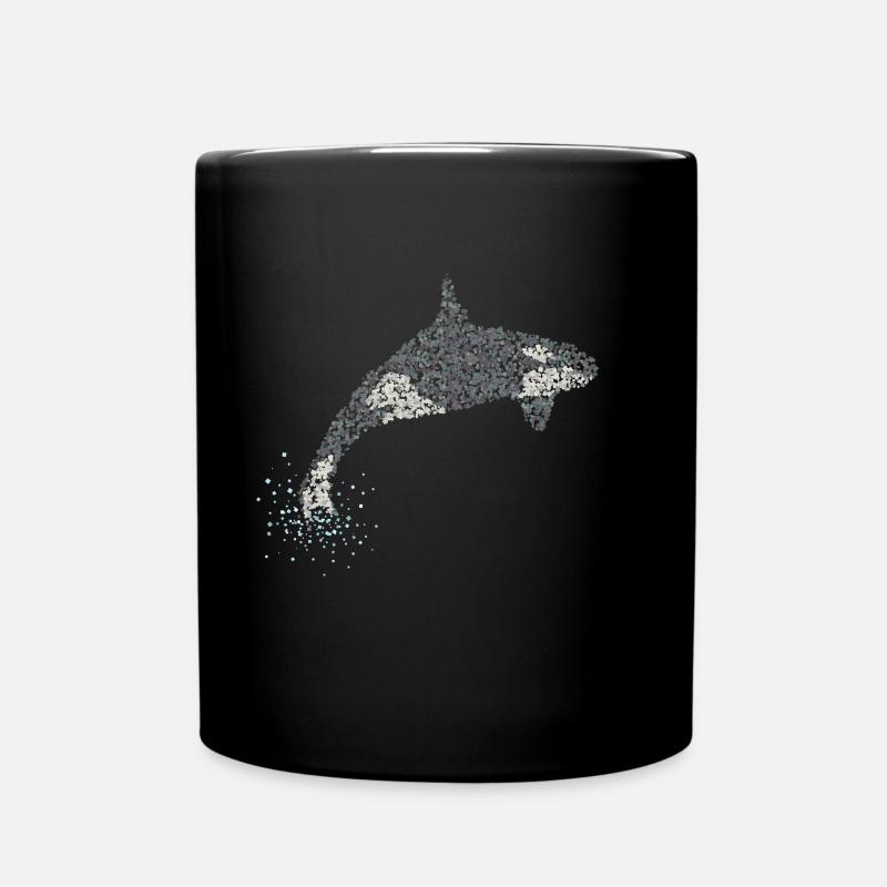 Orka Orca Killerwal Mörderwal Wale - Tasse einfarbig - Schwarz