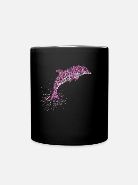 Dauphins Grand Dauphin Dauphin Natation - Mug uni - noir