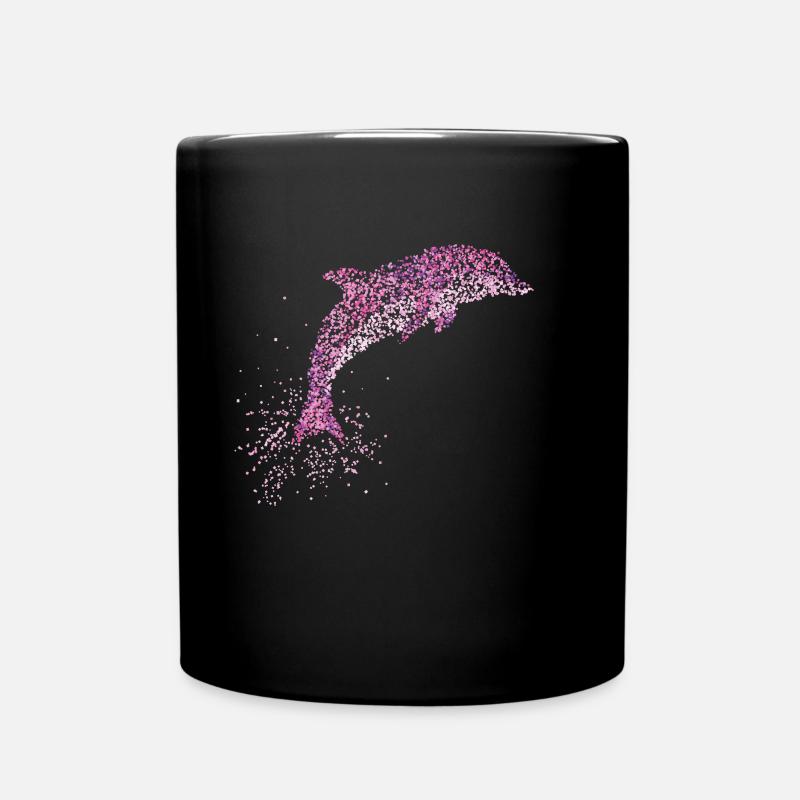 Dauphins Grand Dauphin Dauphin Natation - Mug uni - noir