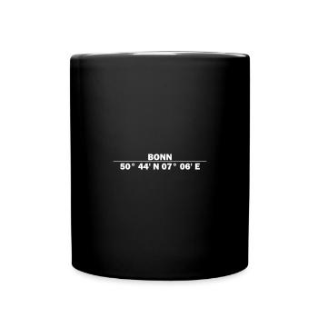 Coordonnées de Bonn - Mug uni - noir - Devant