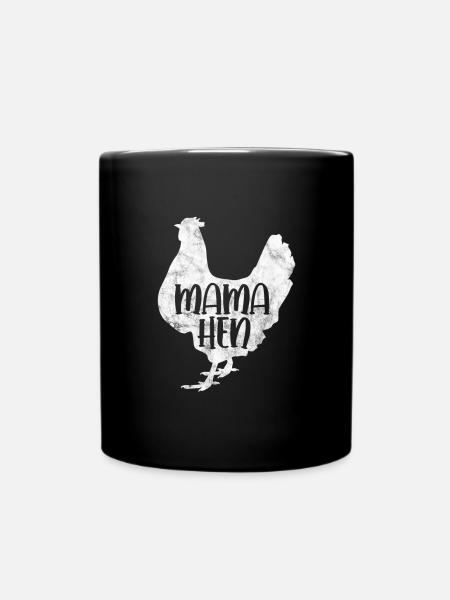 Huhn - Tasse einfarbig - Schwarz