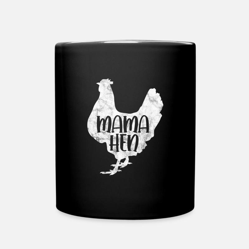 Huhn - Tasse einfarbig - Schwarz