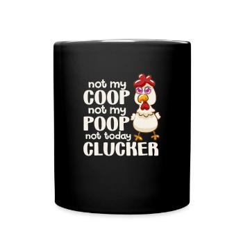 Chicken Farm Poultry Rooster Chickens Gift - Full Colour Mug - black - Front