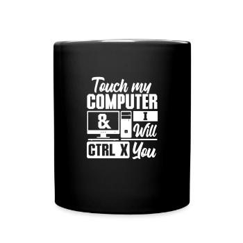 Computer - Full Colour Mug - black - Front