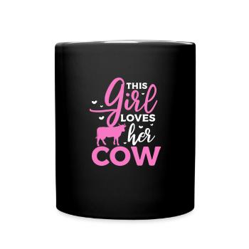 Cow - Full Colour Mug - black - Front