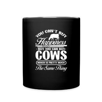 Cow - Full Colour Mug - black - Front