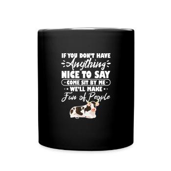 Cow - Full Colour Mug - black - Front