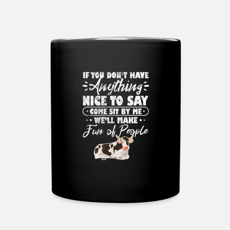 Vache Vache Vache Farm Farmer Cadeau - Mug uni - noir