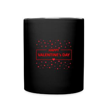 Bonne Saint-Valentin Saint-Valentin Cœur Amour Amour - Mug uni - noir - Devant