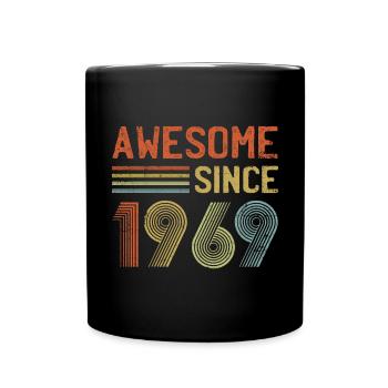 Génial depuis 1969 Millésime 1969 - Mug uni - noir - Devant