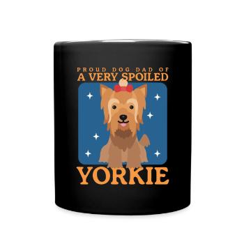 Yorkie Dad Yorkshire Terrier Dog Cadeau - Mug uni - noir - Devant