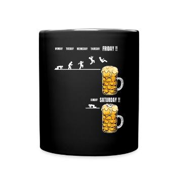 Dictons de bière drôles pour les buveurs de bière Amateurs de bière D - Mug uni - noir - Devant