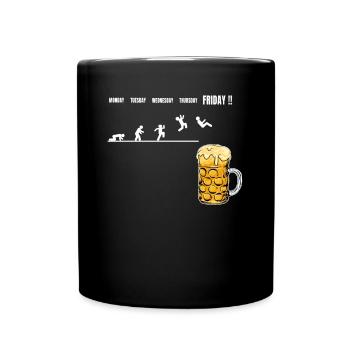 Dictons de bière drôles pour les buveurs de bière Amateurs de bière F - Mug uni - noir - Devant
