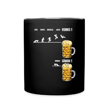 Funny Beer Sayings For Beer Drinkers - Beer Lovers - Full Colour Mug - black - Front