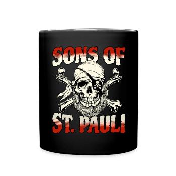 Fils de St. Pauli Hamburg Fanartikel St. Pauli - Mug uni - noir - Devant