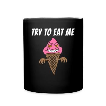 Drôle scary Ice Cream Cone Summertime Horror Spook - Mug uni - noir - Devant