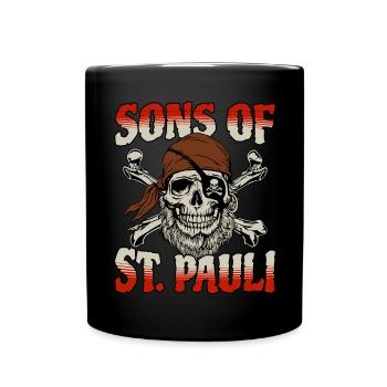 Fils de St. Pauli Hamburg Fanartikel St. Pauli - Mug uni - noir - Devant