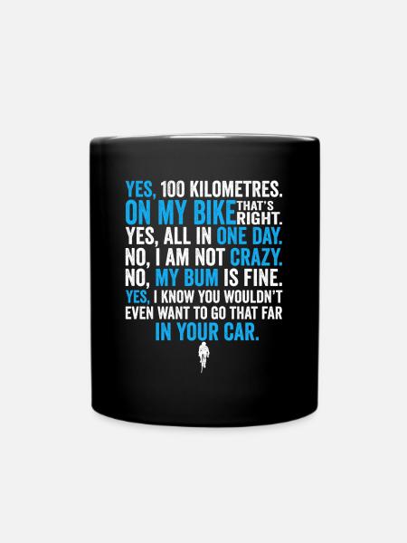 Rennradfahrer Radfahrer Lästige Fragen Shirt - Tasse einfarbig - Schwarz