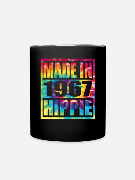 Hippie Birthday 1967 - Tasse einfarbig - Schwarz