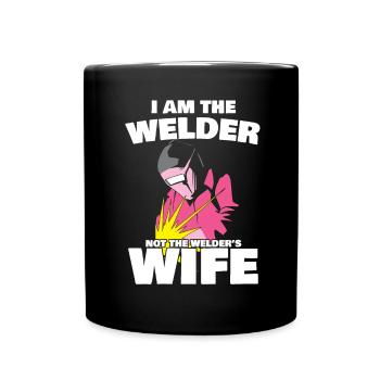 Welder Spruch Design for MetalWorkers - Full Colour Mug - black - Front