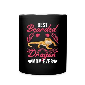 Best Bearded Dragon Mom Ever Bartagamen Mama - Full Colour Mug - black - Front