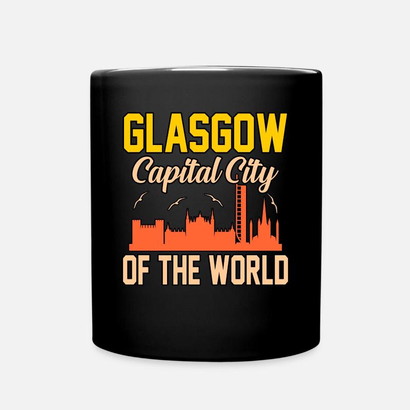 Gift from the capital Glasgow - Full Colour Mug - black