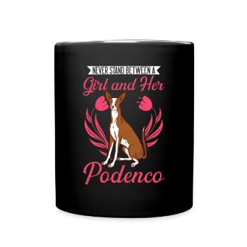 Podenco Girl Lévrier espagnol Ibizan Hound - Mug uni - noir - Devant