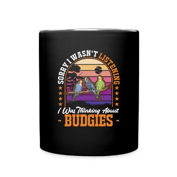 Budgerigar Cadeau Welli Perruche - Mug uni - noir - Devant