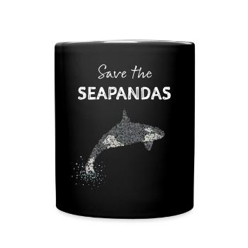 Orka Killer Whale Killer Whale Killer Whale - Full Colour Mug - black - Front