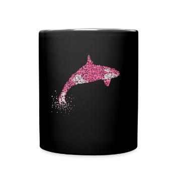 Killer Whale Killer Whale Killer Whale Orka - Full Colour Mug - black - Front
