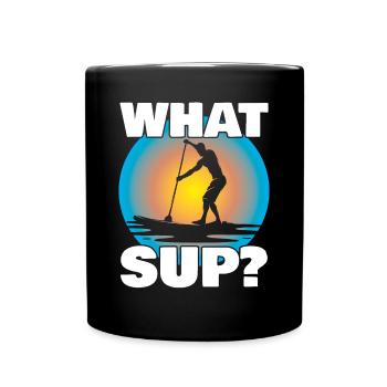 Sup Stand Up Paddle Design Sup Board Paddeln - Tasse einfarbig - Schwarz - Vorne