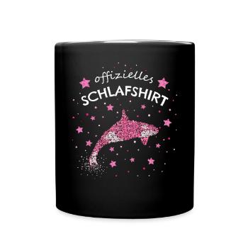Offizielles Schlafshirt Orka Killerwal - Tasse einfarbig - Schwarz - Vorne