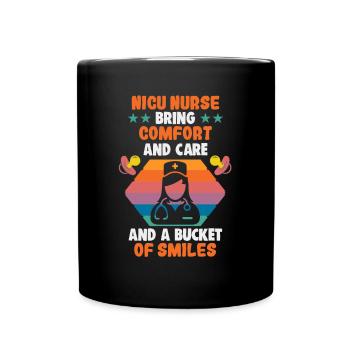 Pflegerin NICU nurse NICU Krankenschwester - Full Colour Mug - black - Front
