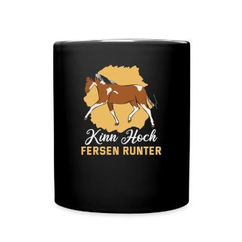 Design équestre et équestre pour les amoureux des chevaux - Mug uni - noir - Devant